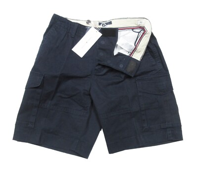 Tommy Hilfiger Men's Navy Solid Cargo Shorts