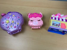 Polly Pocket Three Different Ones. GKJ50, GNH11, And GFP90, 2018 And 2019 X 2