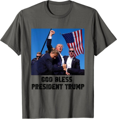 God Bless President Donald Trump 2024 Republican Gift Unisex T-Shirt