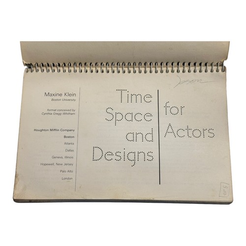 Time : Space and Designs for Actors by Maxine Klein (1975, Trade Paperback) - Picture 2 of 5