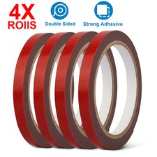 4 Pack Auto Truck Car Acrylic Foam Double Sided Adhesive Tape 3 Meters x 10mm W 