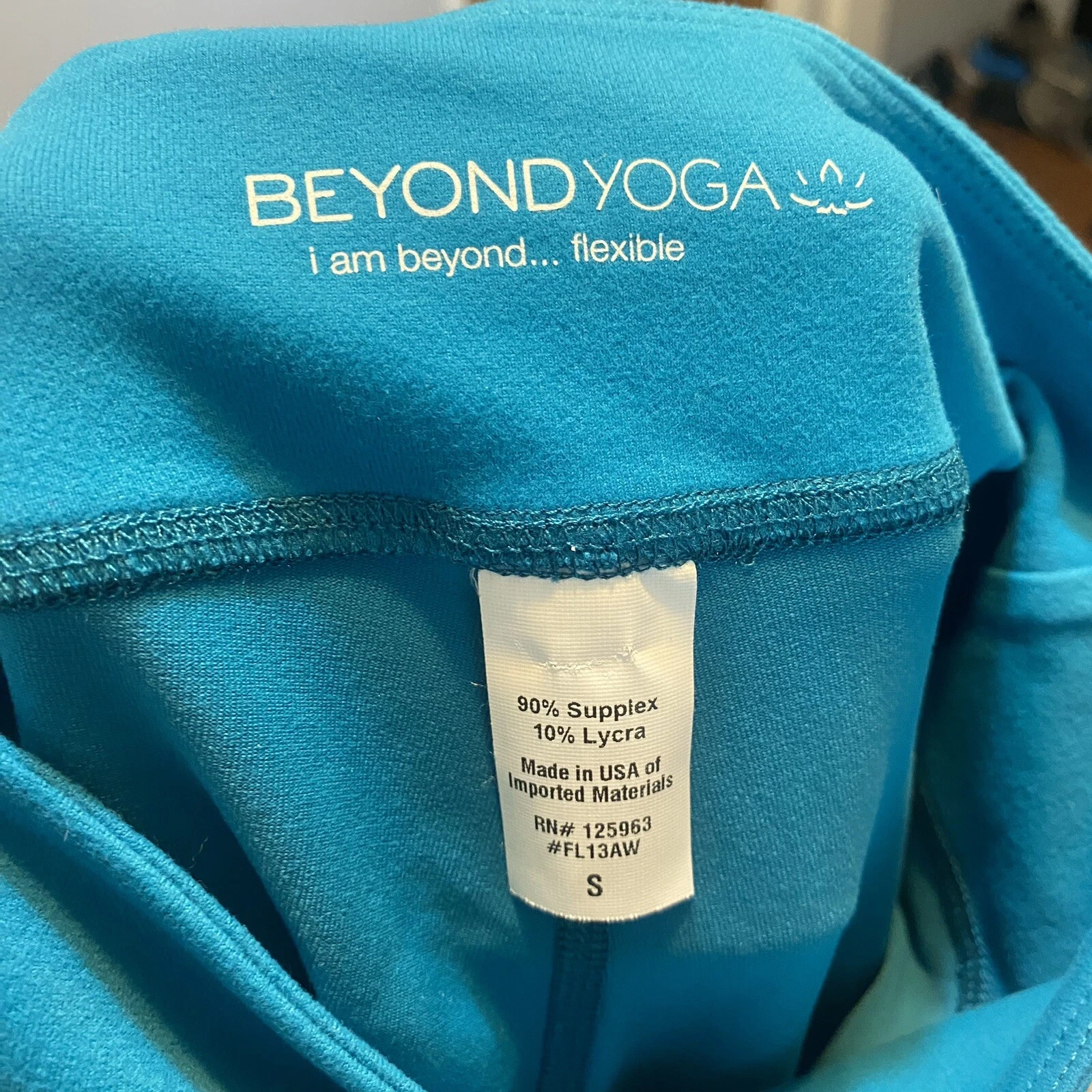 beyond-yoga essential waistband side gather ruched leggings
