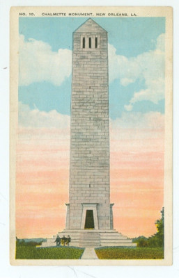 NEW ORLEANS,LOUISIANA-CHALMETTE MONUMENT-#10--W/B(LA-N#2)