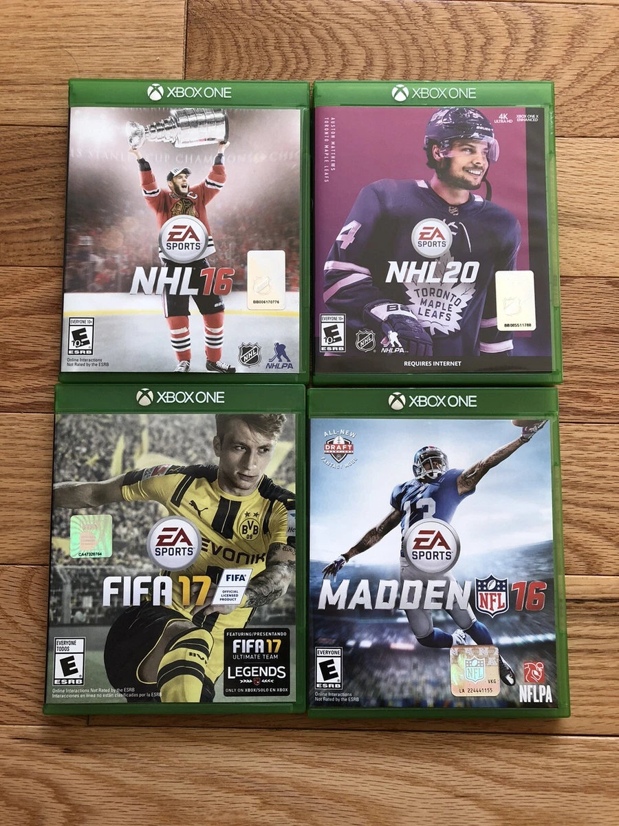 Xbox One Sports games FIFA NHL Madden