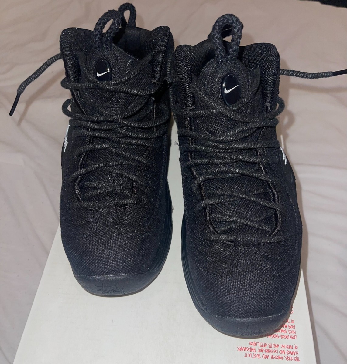 靴 stussy nike air penny 2 black 27cm Nike Air Penny 2 x Stussy Black 2022 Size 5.5 7W DQ5674-001