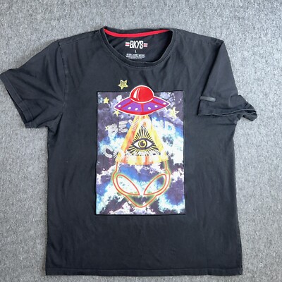 BKYS Beyond Control Alien UFO Eye of Providence T-Shirt Men's Size L