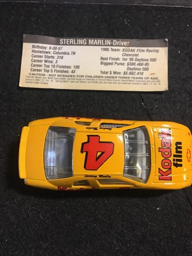 STERLING MARLIN #4 KODAK CHEVY MONTE CARLO YELLOW 1/64 - Picture 2 of 3