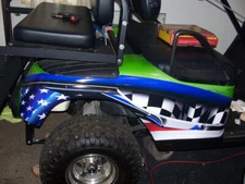 Golf Cart American Flag Adrenilin Rush Large Rear Fender Wrap FIT EZGO Club Car