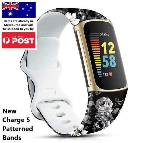 Charge 5 & 6 Soft Patterned Band Strap Replacement Wristbands - 8 Colours