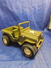 Vintage Antique TONKA Steel Military Army Jeep Single Star - Rare
