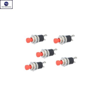 Pulsante Da Pannello Normalmente Aperto NA Con Tasto Nero 15mm 125V 3A 12V 7612 - Foto 13