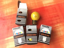 5 Stück bunte Glühbirnen Philips E27 25 Watt rot orange gelb blau grün