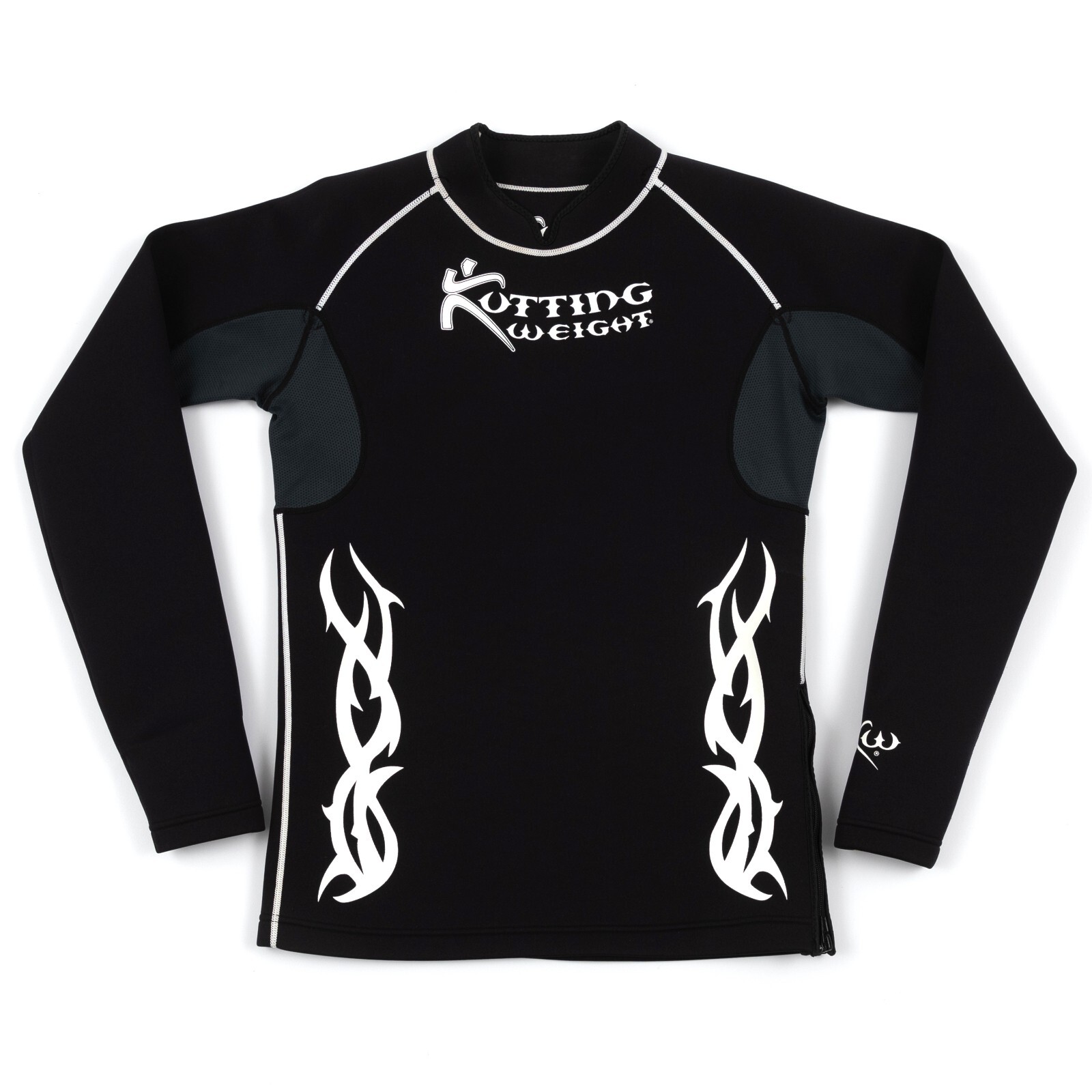 Kutting Weight Sauna Suit Mens Medium Black Long Sleeve Thumb Hole Side