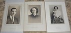 Leland A. Inman, wife Barbara E. Tilton, dau. Pamela (3) Cabinet Photos - Maine