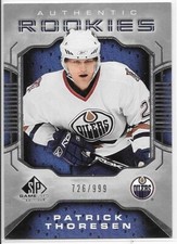 2006-07 SP Game Used PATRICK THORESEN rookie card #117