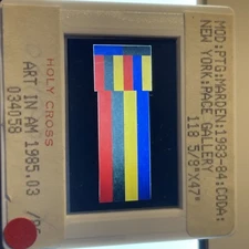 Brice Marden "Coda" Hard Edge Minimalism 35mm Art Slide
