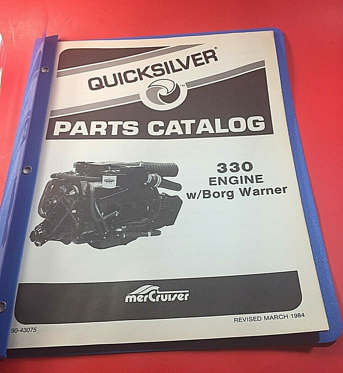 March 1984 MerCruiser Quicksilver Parts Catalog 330 Engine Borg