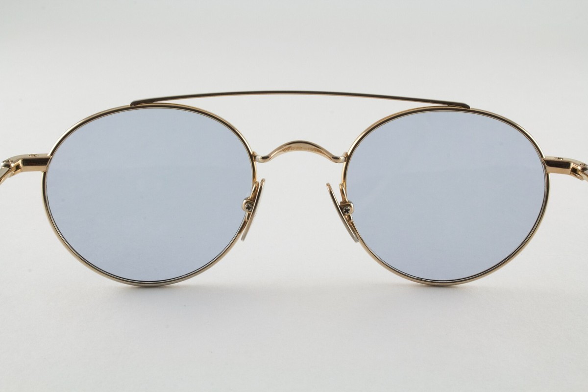 THOMBROWNE TB-101-GLD-49 ゴールド Very Rare Authentic Thom Browne TB-101-DT-BLK-GLD 49mm Black