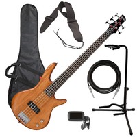 Ibanez Gsr105ex 5-string Bass Guitar - Mahogany Oil Bass Essentials Bundle on sale Ibanez Gsr105ex 5-string Bass Guitar - Mahogany Oil Bass Essentials Bundle on sale