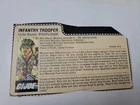 Vintage GI Joe Footloose file card ARAH 1985