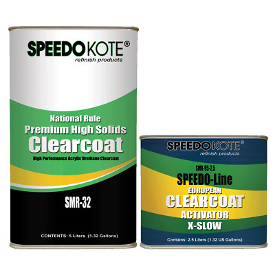 Premium High Solids Clear Coat, Clearcoat 7.5L Slow (Hot Temp.) Kit, SMR-32/95