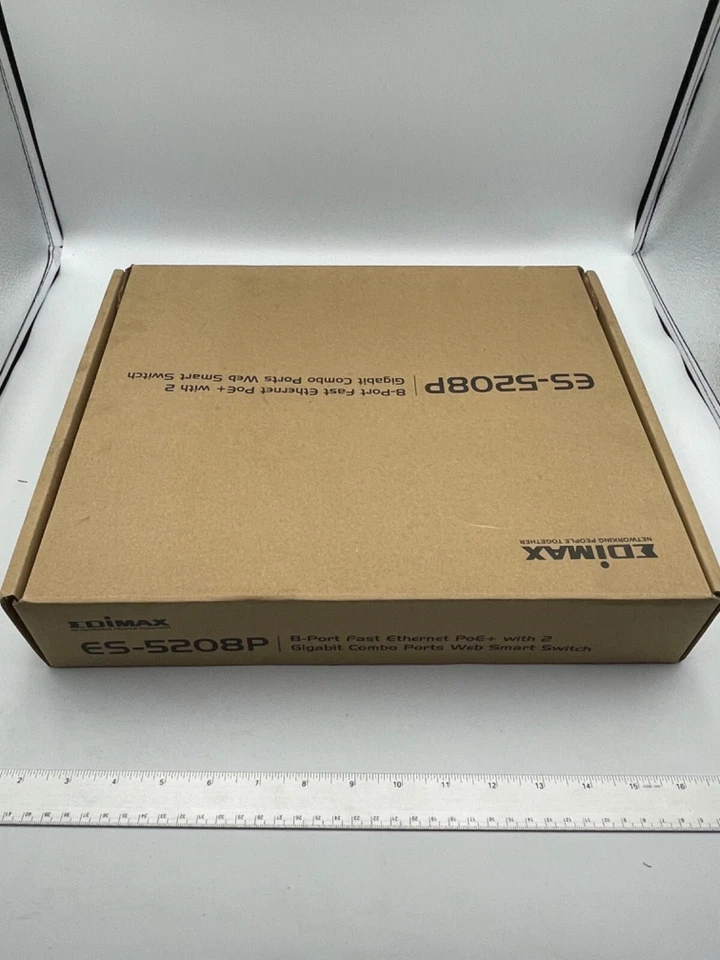 Edimax ES-5208P  8-Port Fast Ethernet PoE+ with 2 Gigabit Combo Ports Web - Image 2 of 4