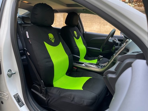 Fundas de asiento delantero negro verde malla para Chevy Silverado 2500 2007-2024 2 piezas - Imagen 9 de 11