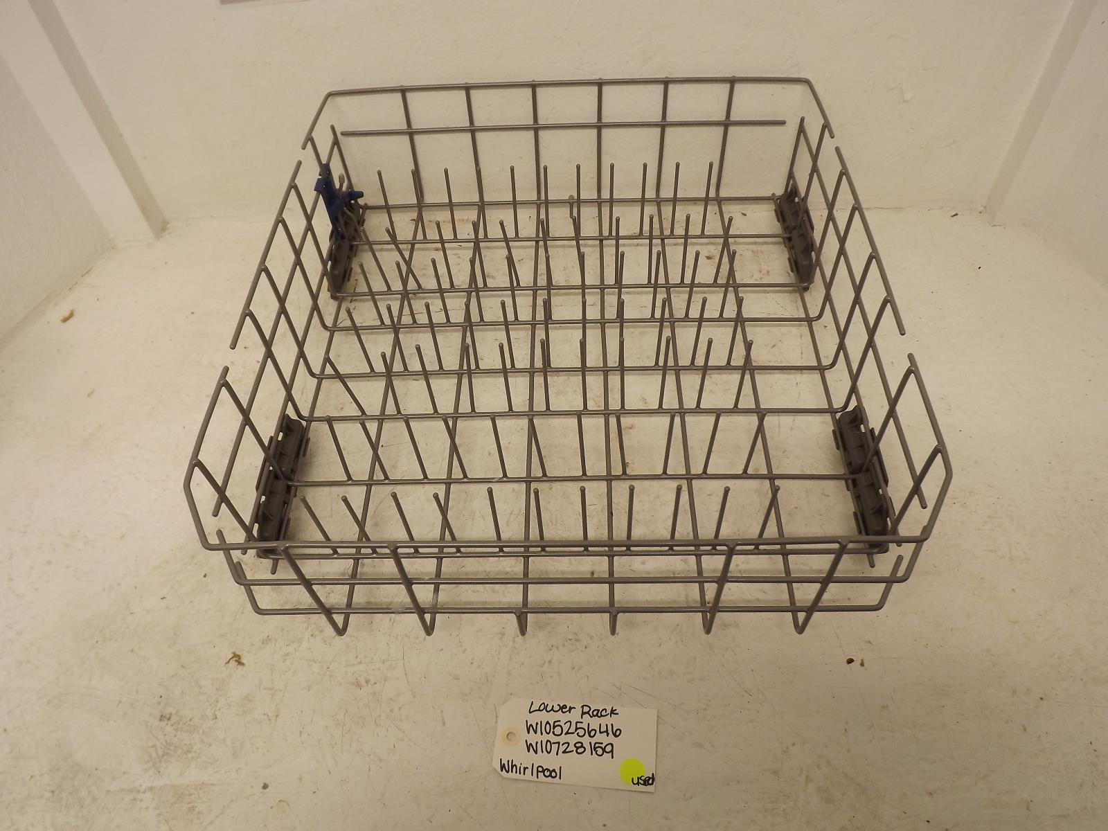 Whirlpool Dishwasher W10525646 W10728159 Lower Rack Used eBay
