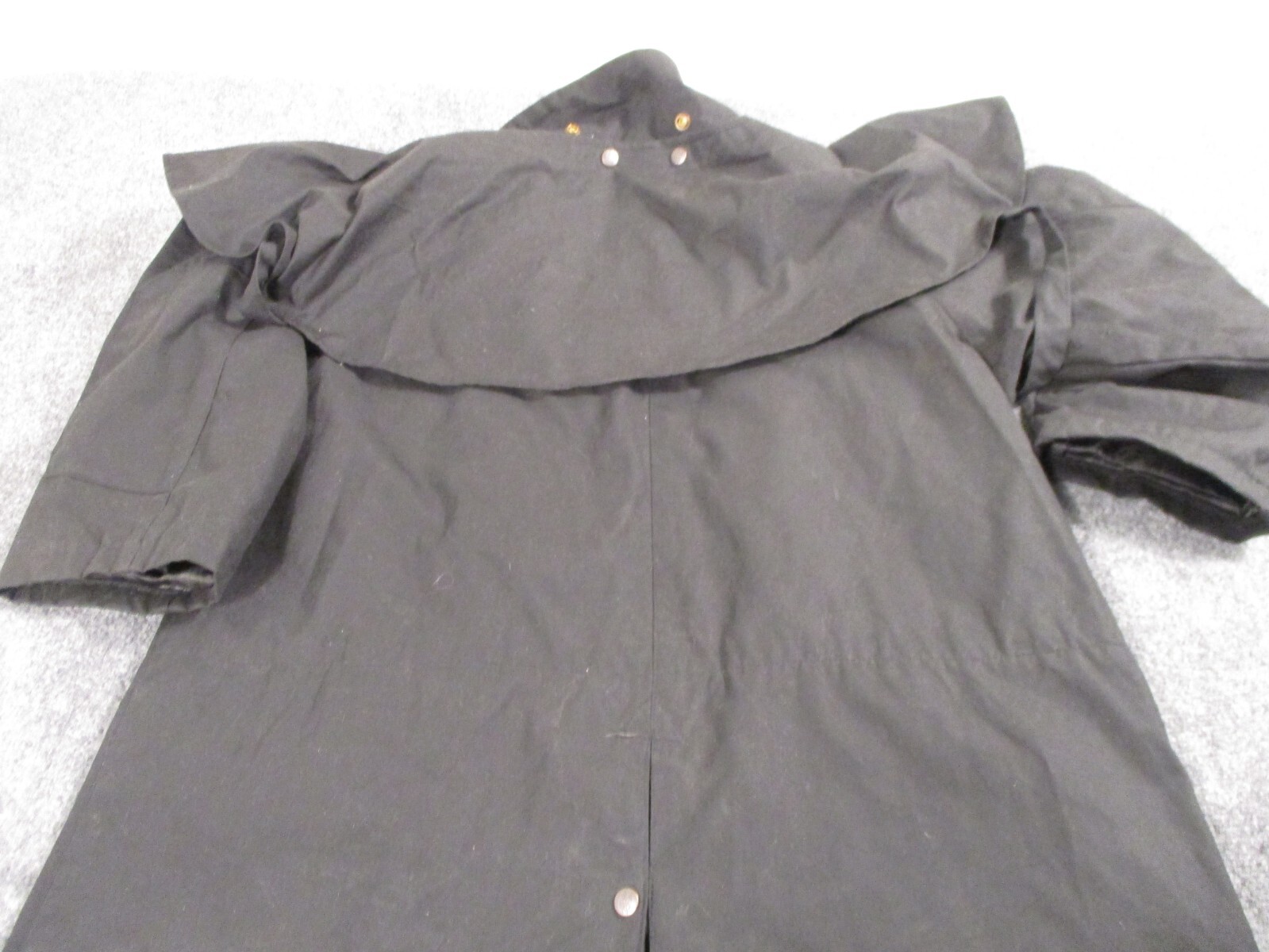 Outback Oilskin Trench Coat Men's Large Black Duster … Gem