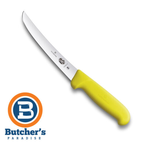 Butcher's 6" Victorinox Yellow Wide Blade Boning Knife - SWISS Made - Picture 1 of 1