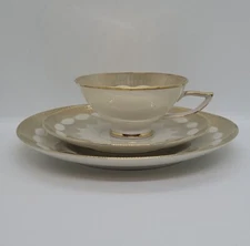 VTG Art Deco Gold Design Trio Cup Saucer Snack Plate Winterling Bavaria "Ursula"