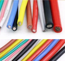 14/16/18~30AWG Black Silicone Cable UL3239 Flexible Electronic Wire Tin Copper