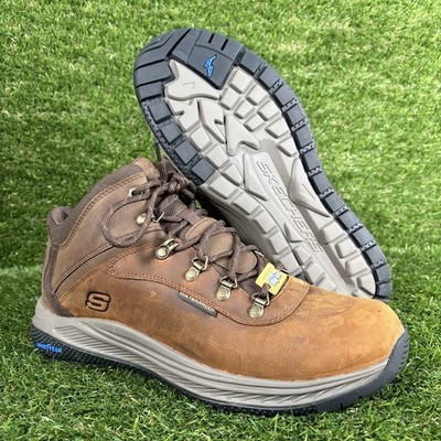 Skechers Waterproof Slip-ins Boots Mens Size 9 Brown Meroe  display picture 3