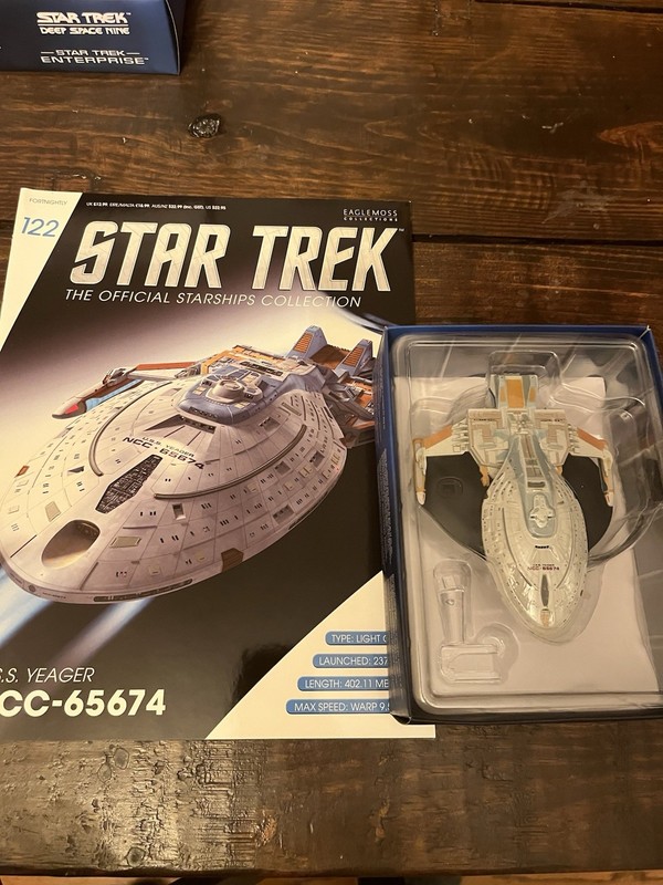 Star Trek Starship Collection #122 USS Yeager New Eaglemoss /w Magazine