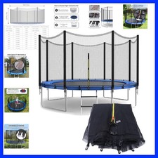 Trampoline Safety Net,4/4.6/6/8/10/12/13/14/16FT Garden Trampoline Replacemen...