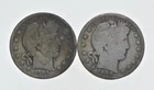 1892-1915 Lot 2 1903 1908-D Barber 90% Half Dollars - Coin Collection *031