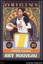 2023 Origins WNBA Art Nouveau Blue #15 Jordin Canada PATCH SPARKS 08/25