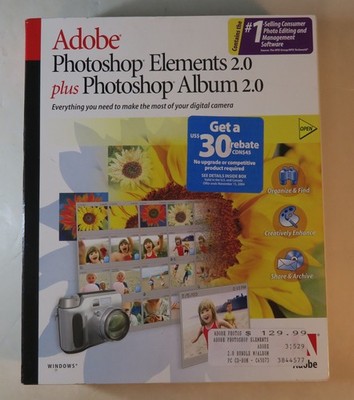 Vintage Adobe Photoshop Elements 2.0 