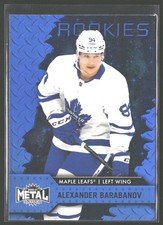 2020-21 SkyBox Metal Universe #103 Alexander Barabanov Spectrum Blue Maple Leafs