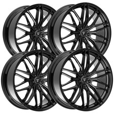 Staggered-fittipaldi Fs372b 22x922x10.5 5x120 20mm Gloss Black Wheels Rims