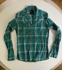Bluse Hemd Damen G-STAR RAW Denim Gr. 38 M kariert