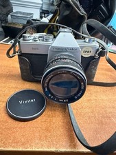 Mamiya/Sekor 500TL SLR Camera 35mm Silver 28mm Vivitar Lens