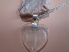 Natural Fluorite Heart Necklace in Solid Sterling Silver  TIH#279 — photo 2