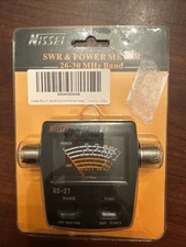 Nissei RS-27 CB 10m Power and SWR Meter 26-30 MHz 10W / 100W / 1000W RS27...NEW