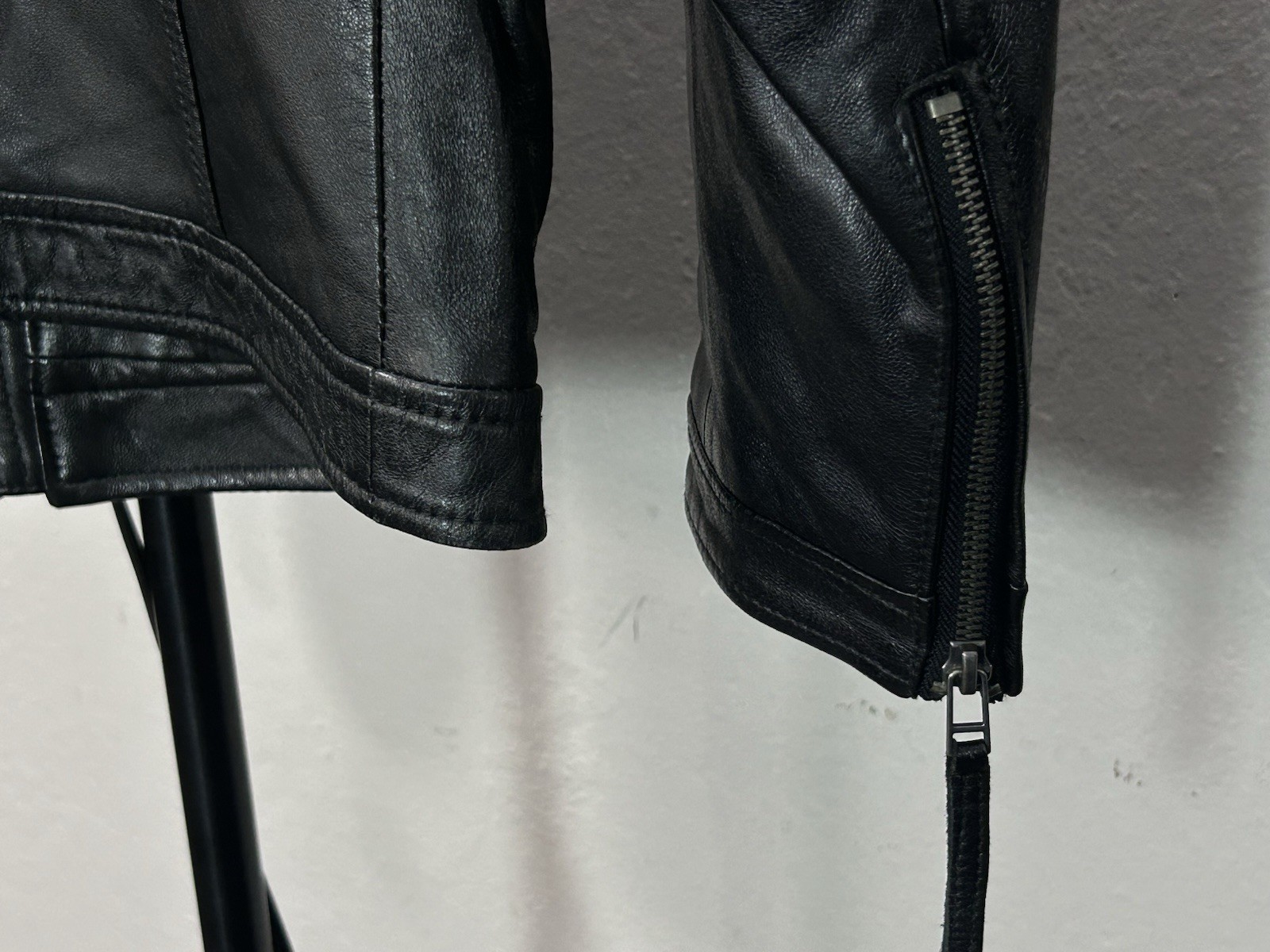 Orlando Bloomfor Jack & JONES Motorcycle  Men’s Leather Jacket Size 170/92A image 9