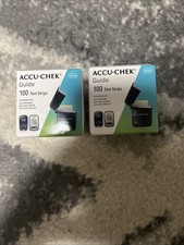 2x Accu-Chek Guide 100 Test Strips Free Shipping Exp 12/26 200 Total