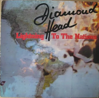 LP Diamond Head Lightning To The Nations 1ST GERMAN PRESS ON WOOLFE RECS