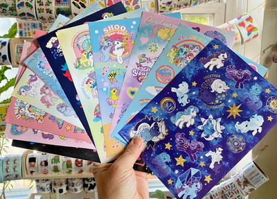 Hasbro My Little Pony MLP Brand New Retro Inspired Sticker Sheets: You Choose!