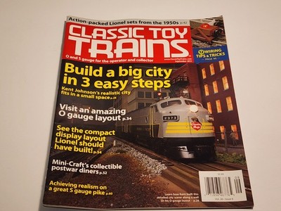 Classic Toy Trains Magazine September 2013 Build A Big City In 3 Easy Steps