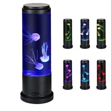 11 inch Jellyfish Lamp, LED Jelly Fish Light Lamp, Color Changing Jellyfish T...